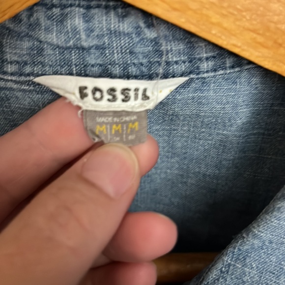 Fossil Denim Long Sleeve Button Down - Picture 2 of 4